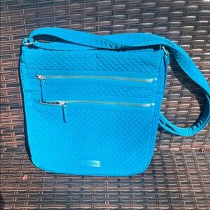 Vera Bradley Bright Turquoise Quilted Crossbody Bag